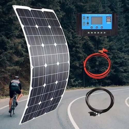 panneau solaire kit complet 100w 200w 300w 400w Flexible solar cell haute efficacité 23 PWM contrôleur pour [6AF3148]
