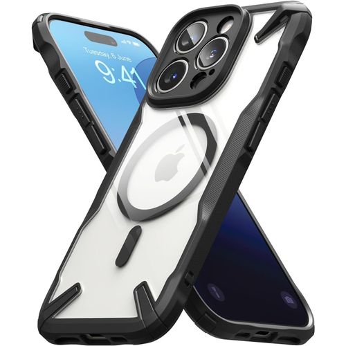 Eryi-Coque Compatible Avec Iphone 16 Pro Max [Fusion-X Magnetic] Magnétique Antichoc Protection Militaire Défense Résistant Aux Rayures Rigide Back Tpu Bumper Étui Iphone 16 Pro Max Case Accessoires