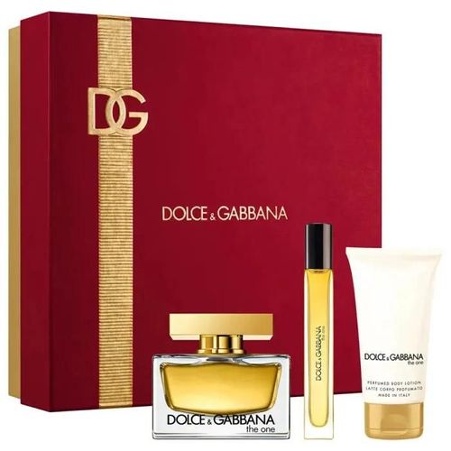 Dolce & Gabanna Coffret For Her The One Pour Femme Eau De Parfum The One 75 Ml + Lait De Corps 75ml + Vaporisateur Pour Voyage 10 Ml 
