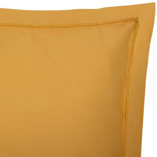 Housse De Coussin En Coton Ocre 50x70cm