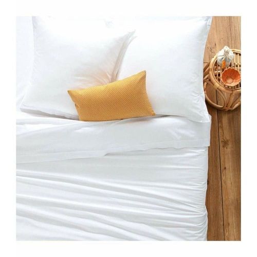 Drap Housse En Coton Blanc 90x190cm