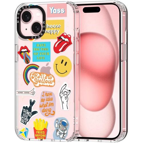 Eryi-Coque Pour Iphone 15 - Housse Fine Transparente Antichoc En Tpu + Pc [Protection Contre Les Chutes De 2 M/Anti-Pelage] - Culture Pop