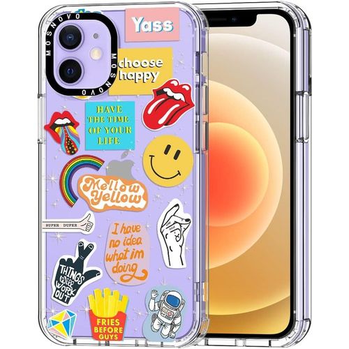 Eryi-Coque Pour Iphone 12 / Iphone 12 Pro - Housse Fine Transparente Antichoc En Tpu + Pc [Protection Contre Les Chutes De 2 M/Anti-Pelage] - Culture Pop