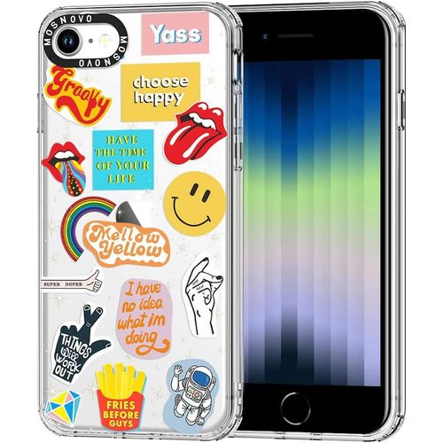 Eryi-Coque Pour Iphone Se/Iphone 8 / Iphone 7 - Housse Fine Transparente Antichoc En Tpu + Pc [Protection Contre Les Chutes De 2 M/Anti-Pelage] - Culture Pop