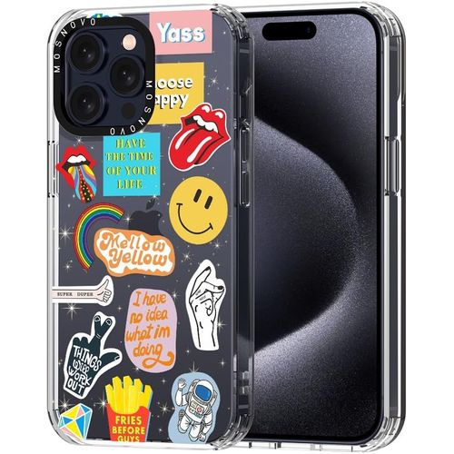 Eryi-Coque Pour Iphone 15 Pro Max - Housse Fine Transparente Antichoc En Tpu + Pc [Protection Contre Les Chutes De 2 M/Anti-Pelage] - Culture Pop