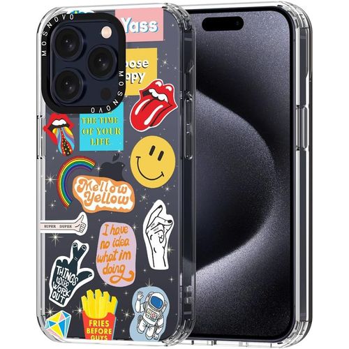 Eryi-Coque Pour Iphone 15 Pro - Housse Fine Transparente Antichoc En Tpu + Pc [Protection Contre Les Chutes De 2 M/Anti-Pelage] - Culture Pop