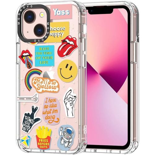 Eryi-Coque Pour Iphone 13 - Housse Fine Transparente Antichoc En Tpu + Pc [Protection Contre Les Chutes De 2 M/Anti-Pelage] - Culture Pop