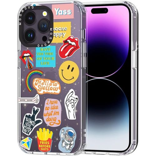 Eryi-Coque Pour Iphone 14 Pro Max - Housse Fine Transparente Antichoc En Tpu + Pc [Protection Contre Les Chutes De 2 M/Anti-Pelage] - Culture Pop
