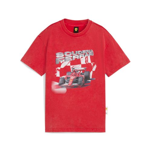 T-Shirt À Motif Voiture Sportswear Scuderia Ferrari Enfant Et Adolescent