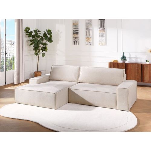 Canapé D'angle 4 Places Beige