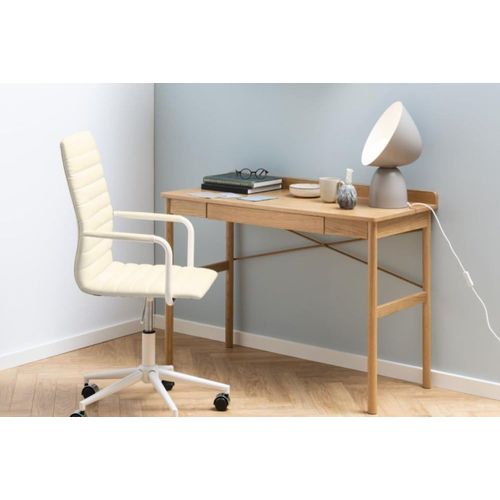 Bureau Scandinave En Bois Avec Tiroir L100