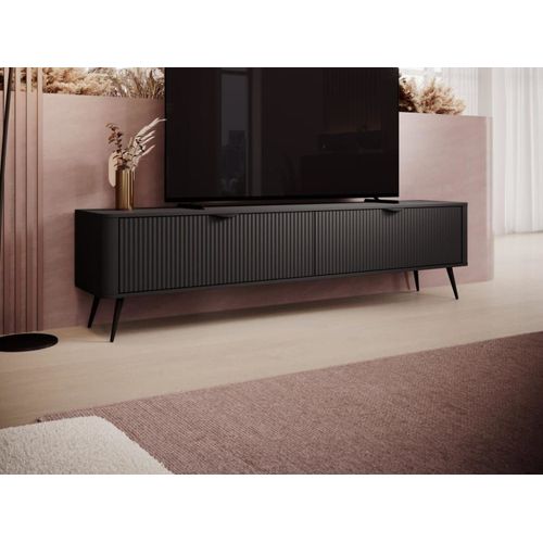 Meuble Tv Effet Bois Noir