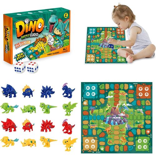 Eryi-Jeu Dinosaure - Jeux Dinosaures - Jeu Société Dinosaure - Idéal Pour Les Enfants, Les Adultes Et Les Familles Pour Améliorer Leurs Compétences Stratégiques Et Leur Pensée Logique