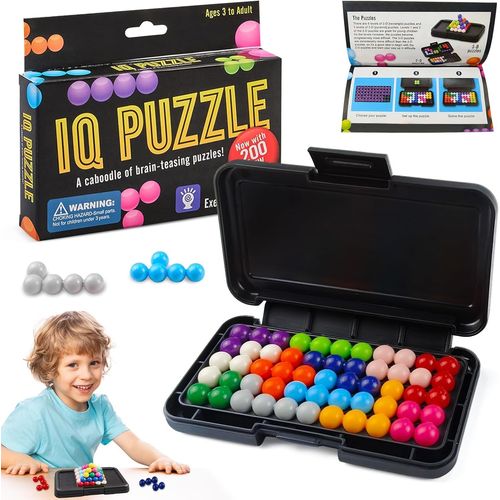 ERYI-Iq Smart Games,Iq Puzzler Pro,Iq Puzzles,Iq Jeus Casse Tête,Iq Jeu De Réflexion,Iq Jeux De Société Enfant,3D Enfants Jeux De Puzzles,Jeus De Logique 3D,Pour Enfants À Partir De 6 Ans Et Adultes