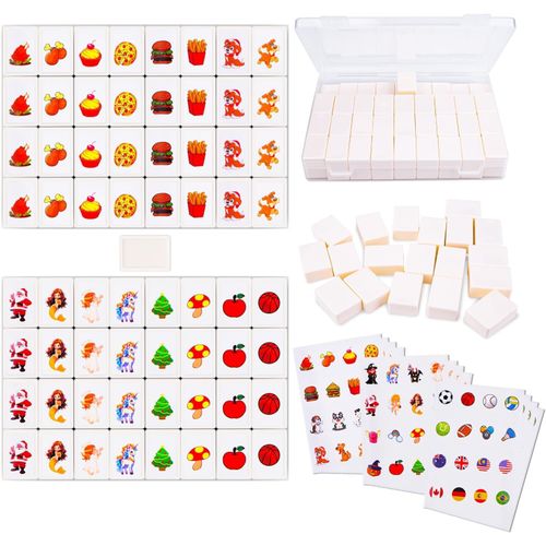 Eryi-Jeu Mahjong 2 Joueurs, 65 Blocs De 30mm Jeu De Seaside Style Escape Game, Seaside Escape Jeu Domino, Jeu De Société En Bord De Mer, Seaside Escape Pour Adultes Et Enfants