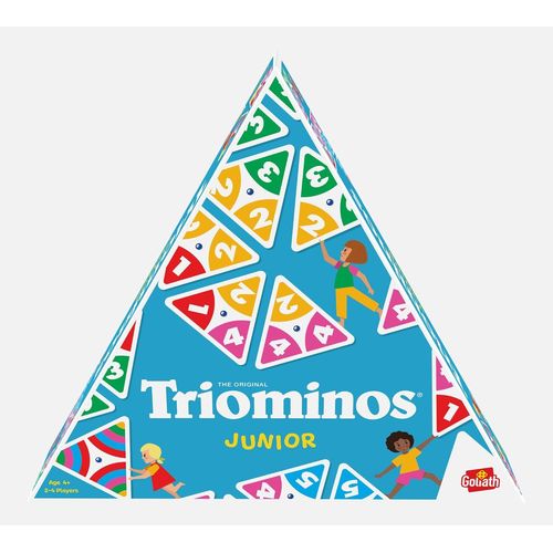 Eryi-- Triominos Juinior - Jeu De Société Pour Enfants Dès 4 Ans - Dominos Innovant À 3 Côtés - Jeu Educatif Et De Réflexion - Apprentissage Couleurs, Chiffres Et Calculs - 2 À 4 Joueurs - 20 Min