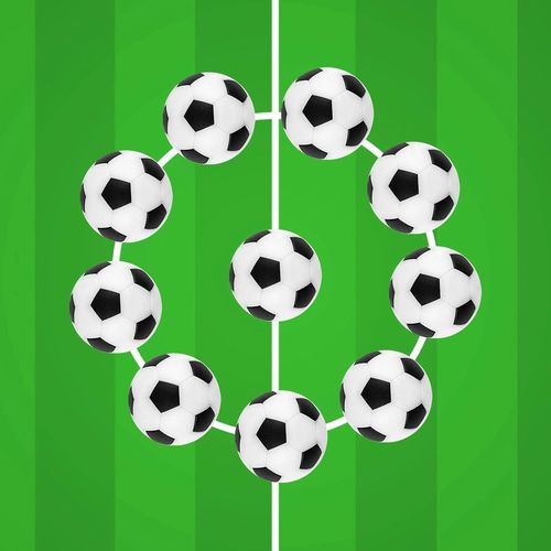 ERYI-Lot De 10 Balles De Baby-Foot De Table, Balle De Babyfoot, Ballons De Table Baby-Foot, Jeu De Société De Football Pour Jouet Garcon 8 Ans - 11Ans Et Deux Jeu Interactif 1 Vs 1 Noir Et Blanc