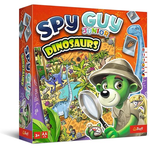 Eryi-¿ Spy Guy Junior Dinosaurus - Jeu Coopératif D¿Enquête Pour Les Plus Petits, Jeu De Société Familial, Découvrez Les Dinosaures, Grand Plateau De Jeu, Pour Les Enfants À Partir De 3 Ans