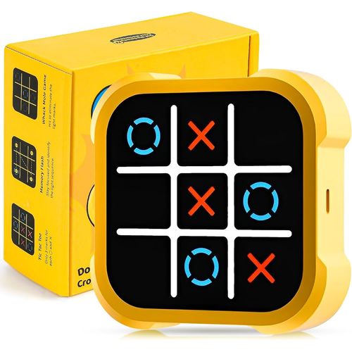 Eryi-Tic Tac Toe Bolt Game, 3 En 1 Smart Games, Portable Puzzle Jeu Pour Les Trajets En Voiture, Jeux De Société Pour Enfants Et Adultes, Cadeaux D'anniversaire (A)