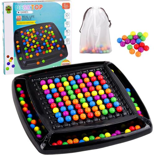 Eryi-120 Pièces Echiquier Intellectuel,Jeu De Société D'élimination,Rainbow Ball Elimination Jeu De Société D'échecs,Rainbow Ball Dual Duel,Échiquier Intellectuel Duel Double,Pour Enfants Et Adultes