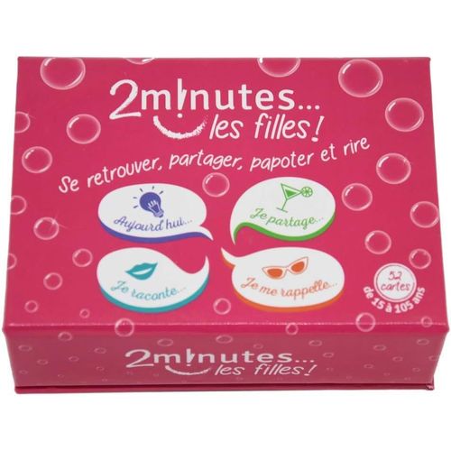 Eryi-Jeux2minutes - 2 Minutes Les Filles - Complicité - Jeu De Cartes - 52 Cartes - 180 Gr