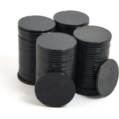 Eryi-Lot De 100 Mini Jetons De Poker En Plastique Opaques Avec Boîte De Rangement 32 Mm