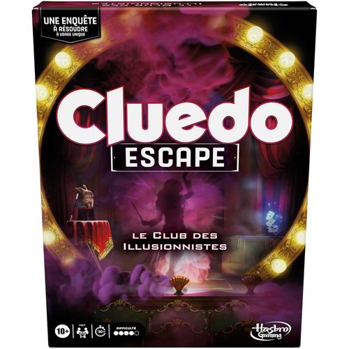 Eryi-Cluedo Escape : Le Club Des Illusionnistes, Jeu De Détective Façon Escape Game, Version Française, 1 À 6 Joueurs, Enfants Dès 10 Ans, Jeux De Société