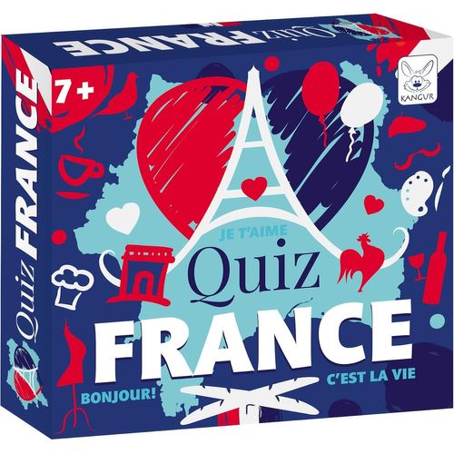 ERYI-Jeu De Plateau Quiz Que Savez-Vous De La France Jeu Éducatif Familial Jeux De Société Pour Enfants Et Adultes | Quiz France | 52 Cartes | Dès 7 Ans
