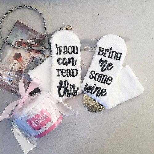 Si Vous Pouvez Lire Ceci, Apportez-Moi Du Thé ! - Chaussettes Cupcake Emballage Cadeau C
