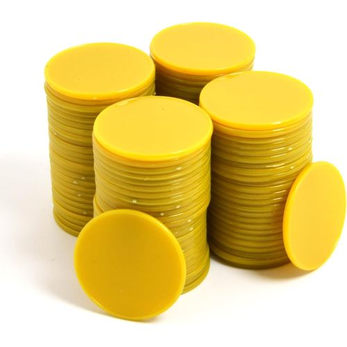 Eryi-Lot De 100 Mini Jetons De Poker En Plastique Opaques Avec Boîte De Rangement 32 Mm