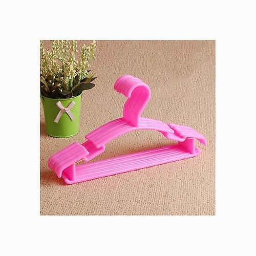 Paquet De 10 Cintres Pour Enfants Cintres Tubulaires En Plastique Pour Enfants Cintre Antidérapant Multicolore Pour Enfants Bébés Rose