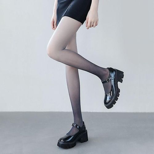 Femmes Chaussettes Longues Vintage Radial Dégradé Changement Nouveauté Collants Bas Collants A