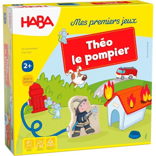 Eryi-- Mes Premiers Jeux - Théo Le Pompier - Jeu De Société Enfant - Jeu De Mémoire Et Éducatif - 1 À 4 Joueurs - 2 Ans - 303808