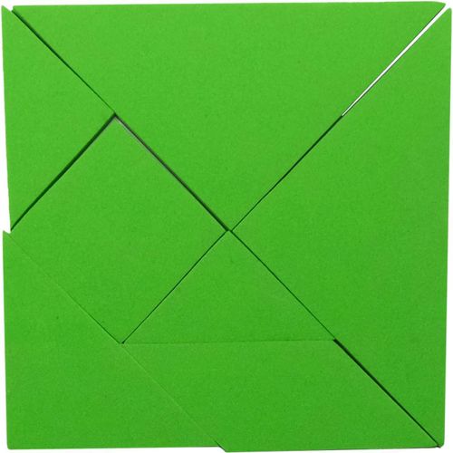 Eryi-Magnet Expert Vert Éducatif Tangram - Logic Puzzle & Maths Game (Pack 1)