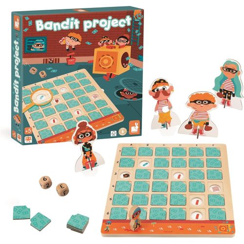 Eryi-- Jeu Du Bandit - Jeu De Réflexion Et Logique Enfant - Tableau À Double Entrée - Jeu En Bois Et Carton Fsc - Dès 5 Ans, J05087