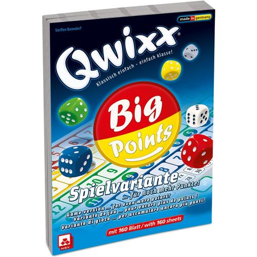 Eryi-- 4039 - Qwixx - Big Points - Lot De 2 Blocs Supplémentaires - Jeu De Dés