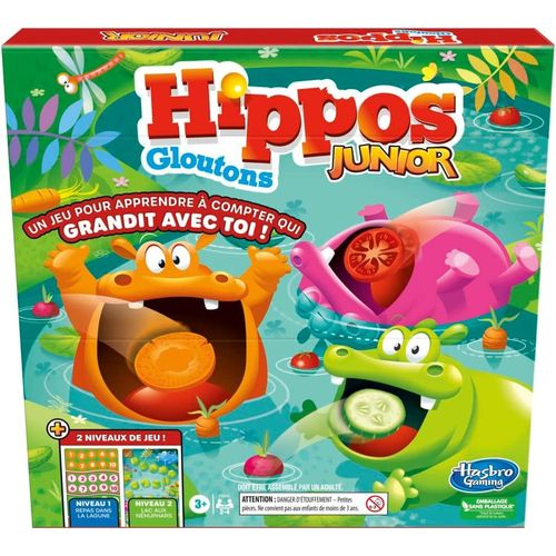 Eryi-Hippos Gloutons Junior, Jeu De Plateau Préscolaire Pour Enfants - Version Française