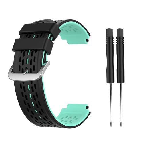 Bracelet De Montre De Remplacement En Silicone Souple Bracelet De Montre De Sport Respirant Pour Garmin-Approche S4/S2 Vivoactive 4