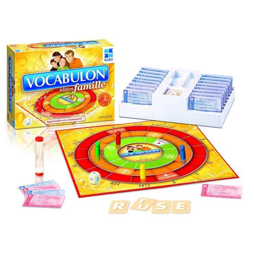 ERYI-Megableu - Vocabulon Édition Famille - Jeu De Vocabulaire Pour Enfants Dès 10 Ans Et Adultes - 2 Niveaux De Difficulté - 5200 Mots Du Petit Larousse - 2 À 4 Joueurs - En Français
