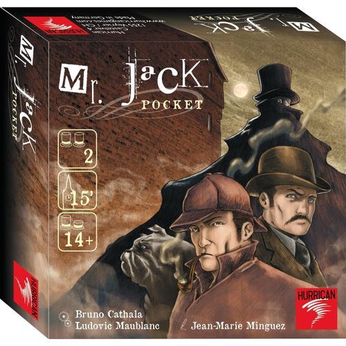 Eryi-Asmodee - Mr. Jack : Pocket - Jeu De Société De Stratégie - Pour Adultes Et Adolescents Dès 14 Ans - Incarnez L'inspecteur Ou Jack L'éventreur - 2 Joueurs - 15 Min - Version Française -