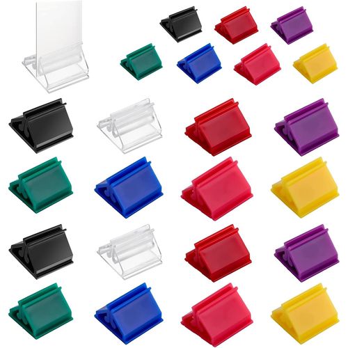 Eryi-Lot De 24 Supports De Cartes De Jeu En Plastique Transparent Pour Cartes De Jeu De Société (Couleur - 24 Pièces)