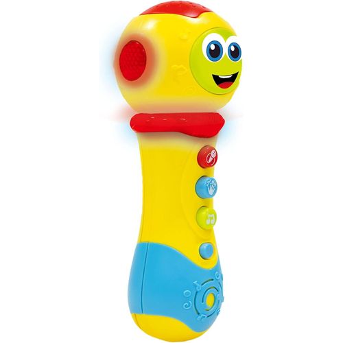 ERYI-Lisciani - Carotina Baby - Microphone 2 En 1 - Pour Enfants Dès 1 An - Développement Sensoriel Dès 12 Mois - Avec Lumière Et Sons - Jeu Éducatif - Stimule L'Imagination