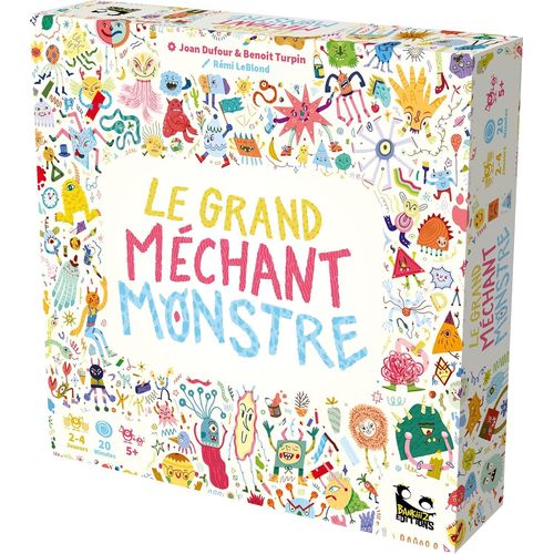 Eryi-Le Grand Méchant Monstre - Jeu De Société Enfants - Jeu 5 Ans - Dés - Dessin - Développe La Créativité Et La Tactique - Version Française - Bankiiz Edition