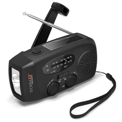 Technaxx Hand Crank And Solar Radio Tx-238