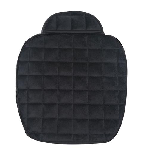 Housse De Siège De Voiture Hiver Coussin De Siège Chaud Antidérapant Universel Siège De Chaise Coussin Respirant Pour Véhicule Auto Noir