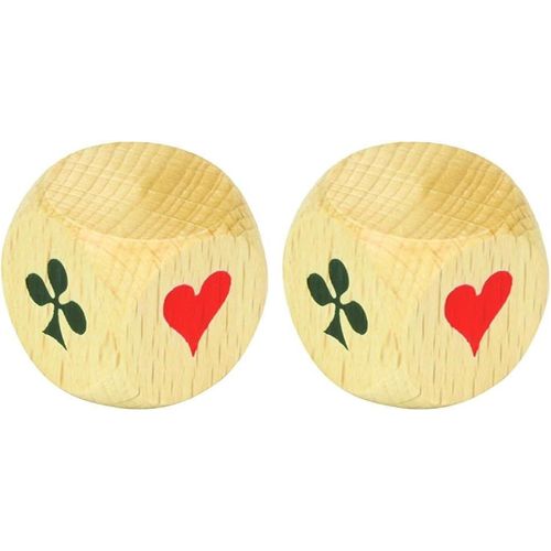 Eryi-- 8197- Jeux De Société-De Belote - De D'atout En Bois (Lot De 2)