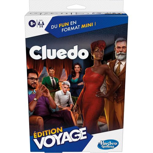 Eryi-Cluedo Édition Voyage, Jeu De Société De Voyage Pour 3 À 6 Joueurs, Jeux De Voyage, Dès 8 Ans, Filles Et Garçons, Parfait Pour L'été