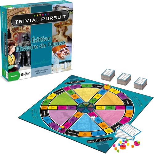Eryi-- Trivial Pursuit Histoire De France - Jeu De Société - Jeu De Plateau - 1800 Questions Réponses - A Partir De 15 Ans - Version Française