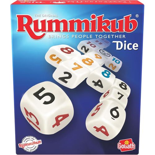 Eryi-Rummikub Dice - Jeu De Dés Pour Adultes Et Enfants Dès 7 Ans - Jeu De Société Familial - Stratégie & Chance - Jeu De Voyage Facile À Transporter - Idée Cadeau - Parties Rapides 20 Min - 2 Joueur