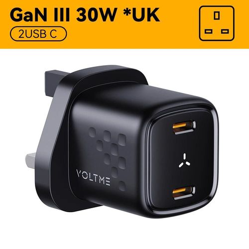 Fédération De Russie - 30w Cc Black Uk - Gan 30w Chargeur Usb Rapide Pd Charge Rapide Pour Iphone 15 14 Usb Type C Chargeur Rapide Charge Rapide Pour Ipad Pro Samsung S21